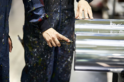 作業している手元の写真